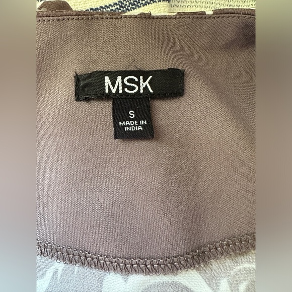 MSK Zip Up Damask Blazer with Rhinestone Zipper Pull Size Small - Picture 5 of 8